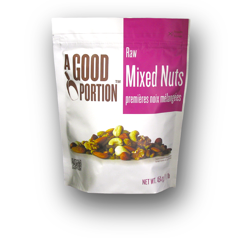 a good portion mixed nuts